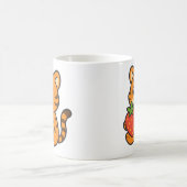 Cute Tiger Eatingstrawberry Mug Adorable Drinkware (Centre)