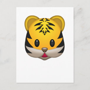 Cute Tiger Emoji Briefkaart