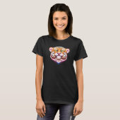 Cute Tiger Face Aesthetic Y2000 Retro Nostalgia ON T-shirt (Voorkant volledig)