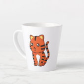 Cute Tiger Latte Mok (Linkerhoek)