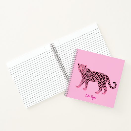 Cute Tiger Notebook Notitieboek (Binnen)