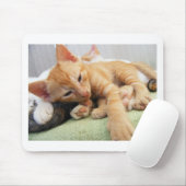 Cute Tiger Stripe Kitten Muismat (Met muis)