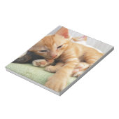 Cute Tiger Stripe Kitten Notitieblok (Gedraaid)