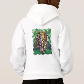 Cute Tiger Tiger Tails et Tails Enfants Sweatshirt (Dos)