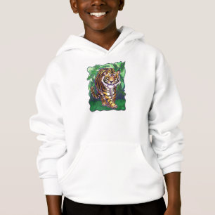 Cute Tiger Tiger Tails et Tails Enfants Sweatshirt