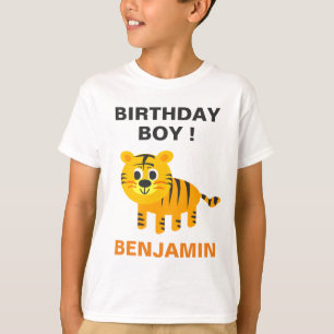 Cute Tijger Kinderen Verjaardagsfeestje T-shirt
