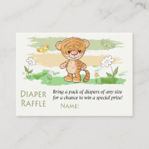 Cute tijger Luiers Raffle Tickets