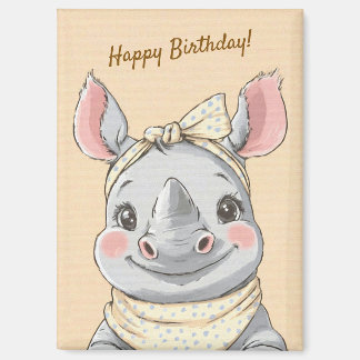 Cute Tijger met Bandana Kinderverjaardagsuitnodigi Magneet
