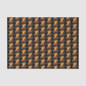 Cute tiled pizza party skateboarding tissuepapier (Voorkant)