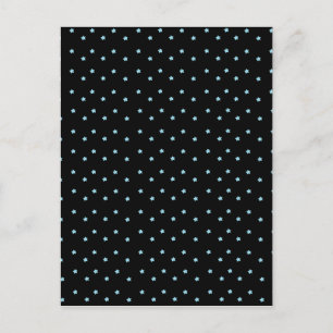 Cute Tiny Blue Stars Briefkaart