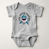 Cute Tiny Eating Machine Shark Romper (Voorkant)