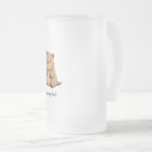 Cute tired capybara matglas bierpul (Voorkant rechts)