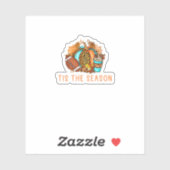 Cute Tis The Season Pumpkin Spice Latte Fall Footb Sticker (Vel)