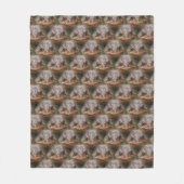 Cute Toad Face Animal Pattern Fleece Deken (Voorkant)