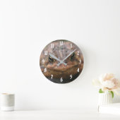 Cute Toad Face Natuur Ronde Klok (Huis)