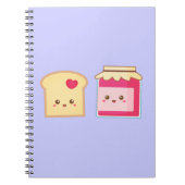 Cute Toast and Strawberry Jam, Spread Love Notitieboek (Voorkant)