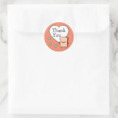 Cute Toast Bedankt Ronde Sticker (Tas)