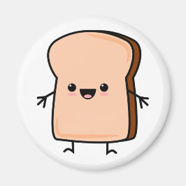 Cute Toast Bread Magneet