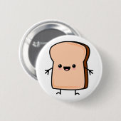 Cute Toast Bread Ronde Button 5,7 Cm (Voorkant /achterkant)