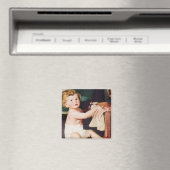 Cute Toddler die met Clothes Dresser speelt Magneet (Insitu (Vaatwasser))