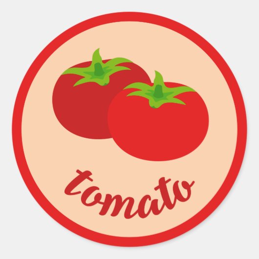 Cute tomate légume aliment végétal sticker (Devant)