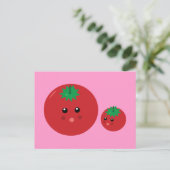 Cute Tomato Briefkaart (Staand voorkant)
