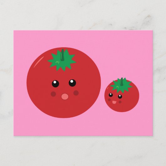 Cute Tomato Briefkaart (Voorkant)