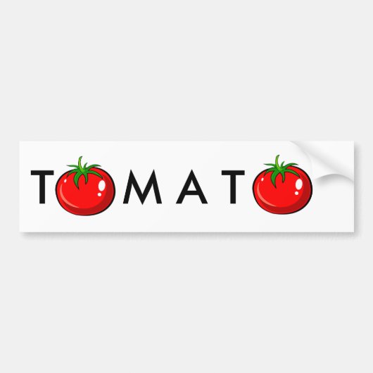 Cute tomato bumpersticker (Voorkant)