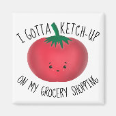 Cute Tomato Ketchup Grocery Shopping Magneet (Voorkant)