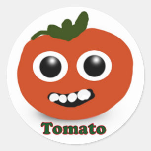 Cute tomato ronde sticker