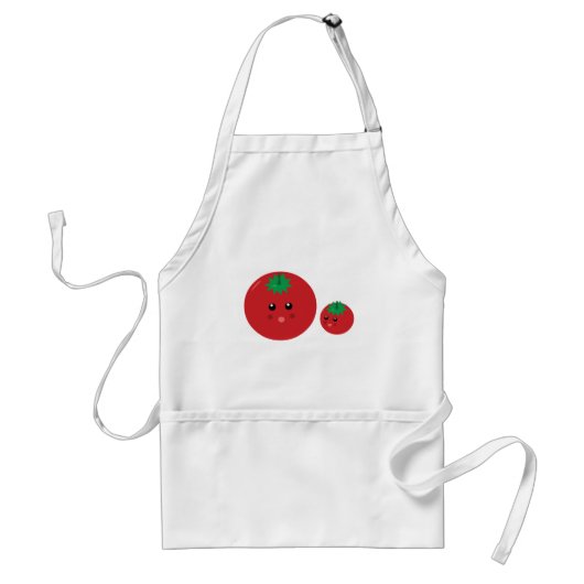 Cute Tomato Standaard Schort (Voorkant)