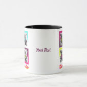 Cute Too Beer Personalized Mok | Aangepaste naam B (Midden)