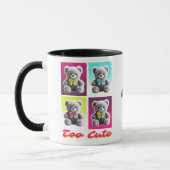 Cute Too Beer Personalized Mok | Aangepaste naam B (Links)