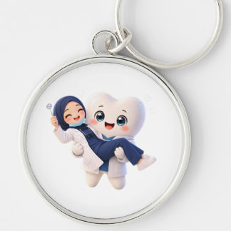 Cute Tooth Character Keychain | Dental Assistant H