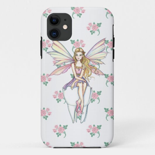 Cute Tooth Fairy and Flowers Girly iPhone 5 Coque (Dos)
