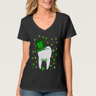 Cute Tooth Leprechaun Hat Dental Squad St Patrick' T-shirt