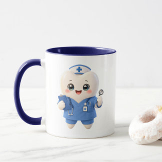 Cute Tooth Nurse Coffee Mug | Dental Gift Mok