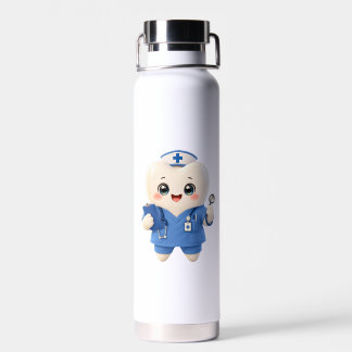 Cute Tooth Nurse Water Bottle | Dental Gift Waterfles