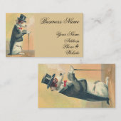 Cute  Top Hat Dog Visitekaartje (Voorkant / Achterkant)