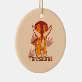 Cute Torosaurus Keramisch Ornament (Rechts)