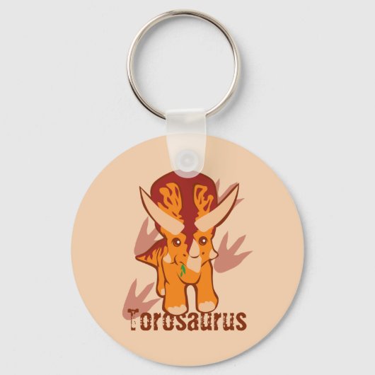 Cute Torosaurus Sleutelhanger (Voorkant)