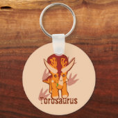 Cute Torosaurus Sleutelhanger (Voorkant)