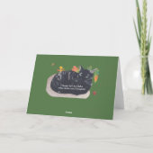 Cute Tortie Chat Dames d'automne Cartes de voeux (Dos)