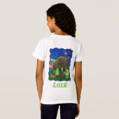 Cute Tortoise Birthday Girl T-Shirts (Achterkant volledig)