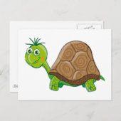 Cute Tortoise - briefkaart (Voorkant / Achterkant)