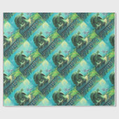 Cute Tortoise en de Hare Art Cadeaupapier (Vlak)