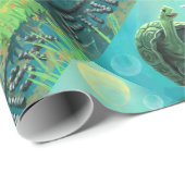 Cute Tortoise en de Hare Art Cadeaupapier (Rol Hoek)