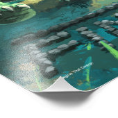 Cute Tortoise en de Hare Art Foto Afdruk (Hoek)