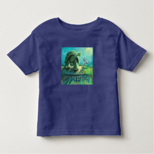 Cute Tortoise en de Hare Art Kinder Shirts