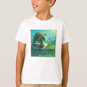 Cute Tortoise en de Hare Art T-shirt